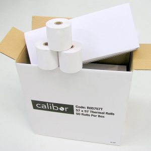 Calibor Thermal Paper 57×57 50 Rolls/Box